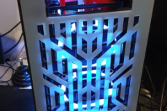 Frontpanel uit plexi melk-glas